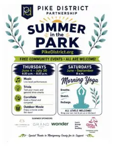 Pike District Partnership Hosts Expanded “Summer in the Park” Series at Pike District Pop-Up Park