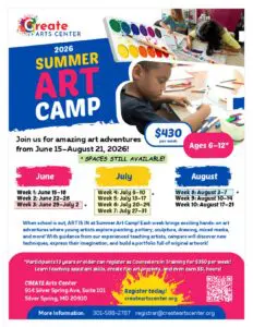 Summer Arts Camp at CREATE Arts Center