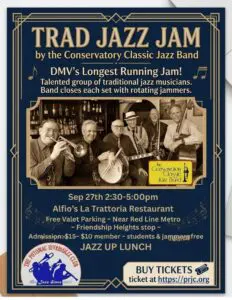 Conservatory Classic Jazz Band sponsored by Potomac River Jazz Club