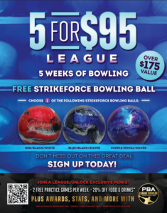 Game On: Join the 5 for $95 League!! 🎳