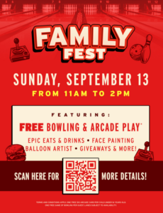 🎳🎉 FAMILY FUN IS ROLLING INTO LUCKY STRIKE ROCKVILLE! 🎉🎳