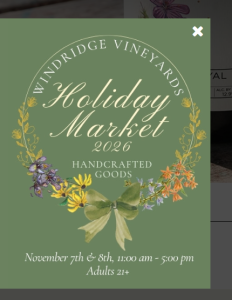 Windridge Vineyards Holiday Market