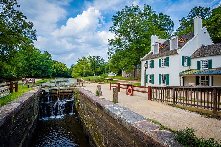 Stop by the Great Falls Visitor Center to learn about the history of the C&O Canal park.