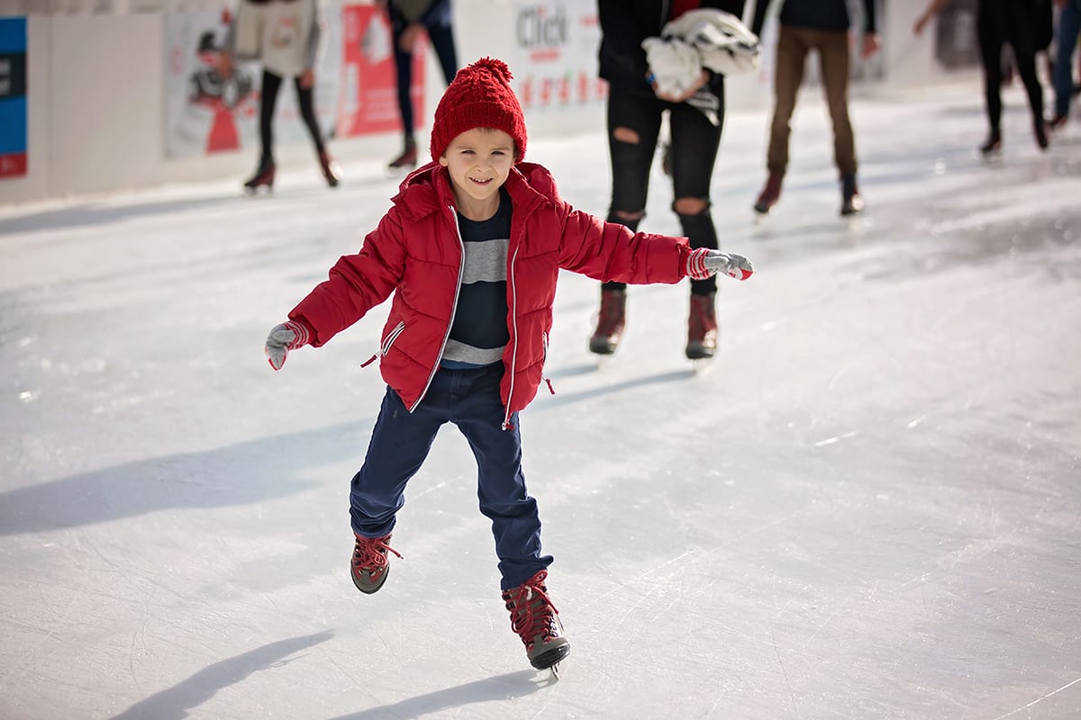 Ice skating