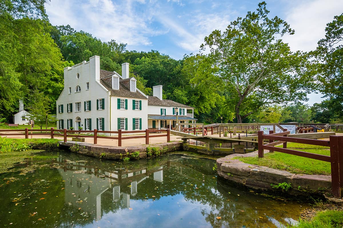 Great Falls Tavern Visitors Center in Potomac, Maryland