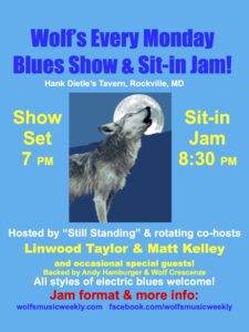 Blues Show & Sit-in Blues Jam every Monday!