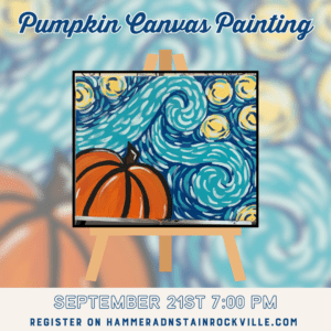 Hammer & Stain Rockville Pumpkin Canvas Painting Workshop