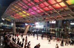 Ice Skating at Veterans Plaza