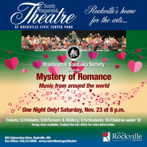 Washington Balalaika Society presents “Mystery of Romance”