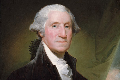 Painted Portrait of George Washington via Wikimedia Creative Commons 1