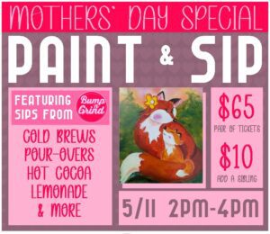 Mother’s Day Paint and Sip Cafe