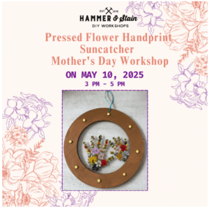 Pressed Flower Handprint Suncatcher – Mother’s Day Workshop