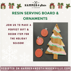 Christmas in July: Resin Cutting Board and Ornaments