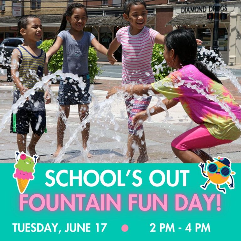 Schools Out Fountain Fun graphic 768x768