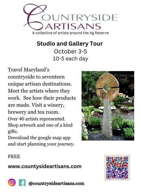 A collective of artists around the Ag Reserve 3.375 x 4.625 in Oct