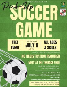 Pick-Up Soccer Game at Seneca Creek State Park