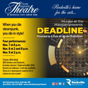 Murder at the Mansion presents “Deadline”