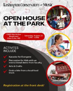 Open House at Glen Echo Park!