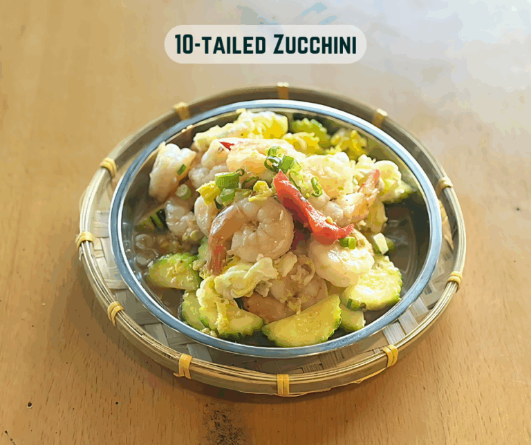 10 Tailed Zucchini with name instagram 768x644