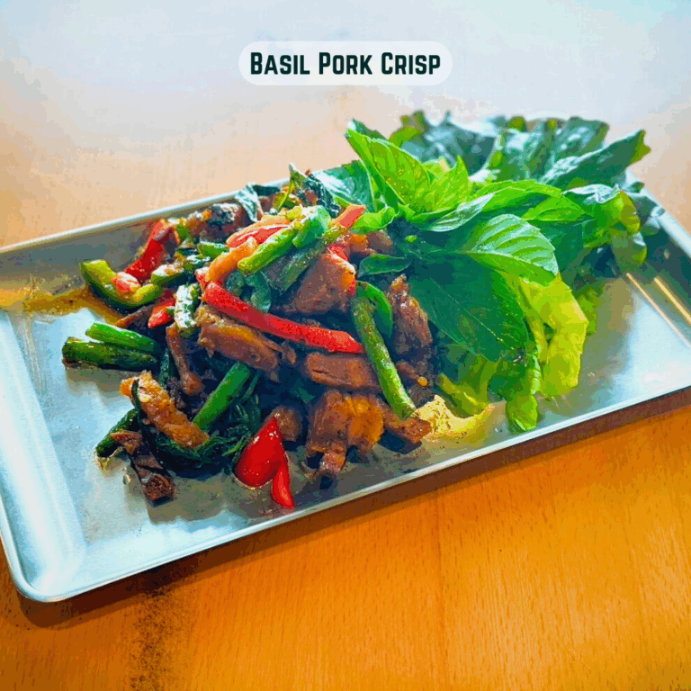 Basil Pork Crisp eat a lao with name instagram 768x768