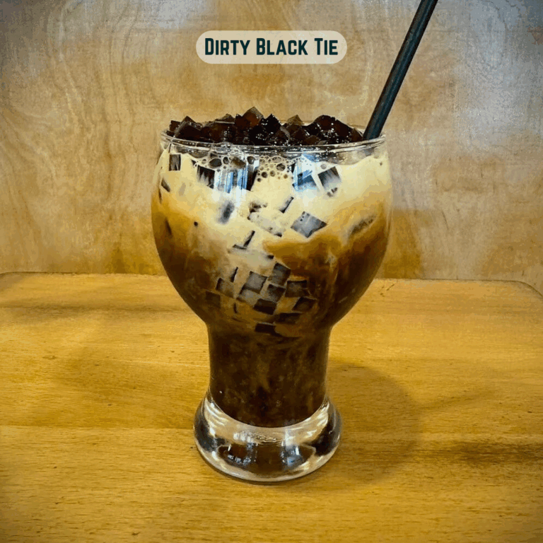 Dirty black tie with name instagram 768x768