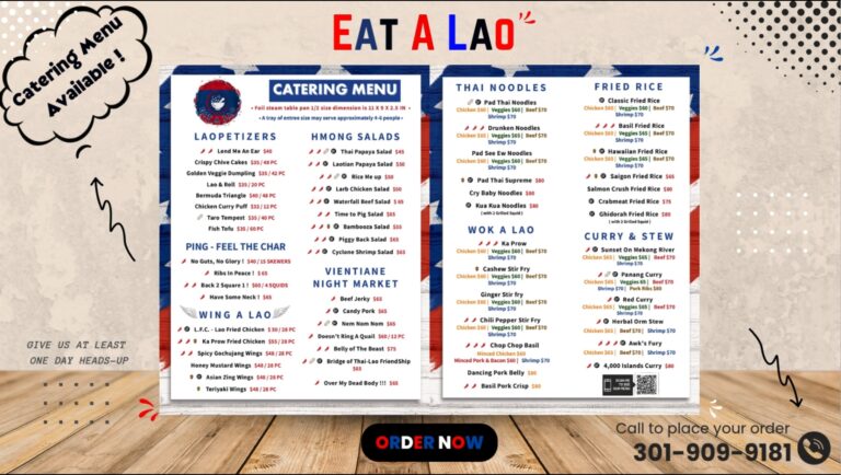 Eat A Lao Catering Menu Combine picutre 2025 768x434