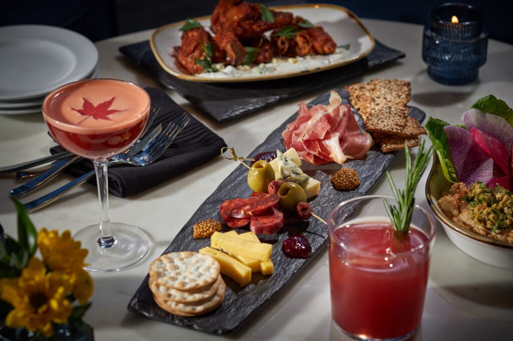 meat board at Hip Flask Rooftop Bar in Bethesda, MD