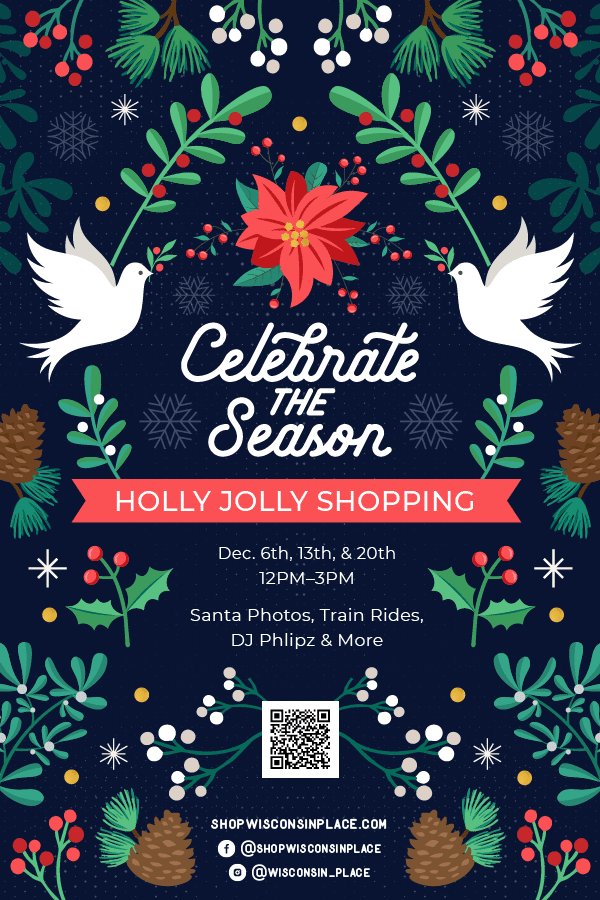 SWP HollyJollyShopping 4x6 Postcard 01