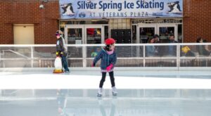 Ice Skating at Veterans Plaza