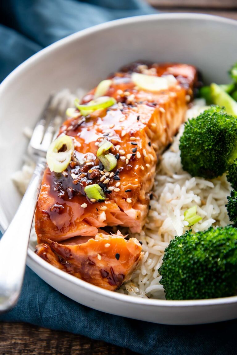 Grilled Salmon Rice Pholuscious