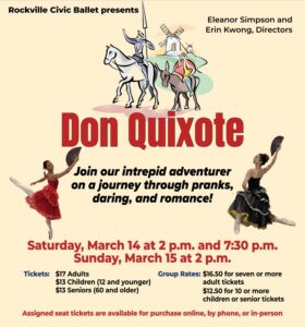 Rockville Civic Ballet presents ”Don Quixote”