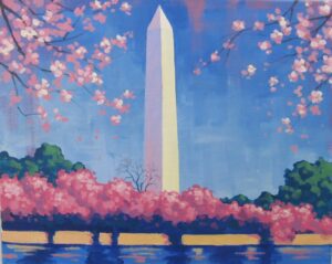 Cocktails and Canvas: Cherry Blossoms in DC