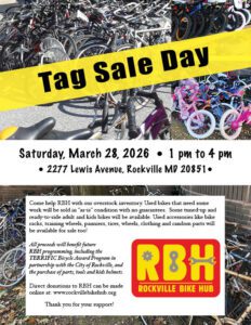 Tag Sale at the Rockville Bike Hub