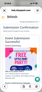 FREE LITTLE PAINT PARTY!