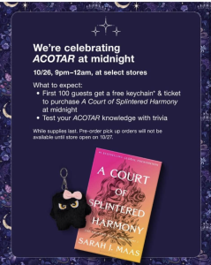 Target’s Midnight Release Event for A Court of Splintered Harmony